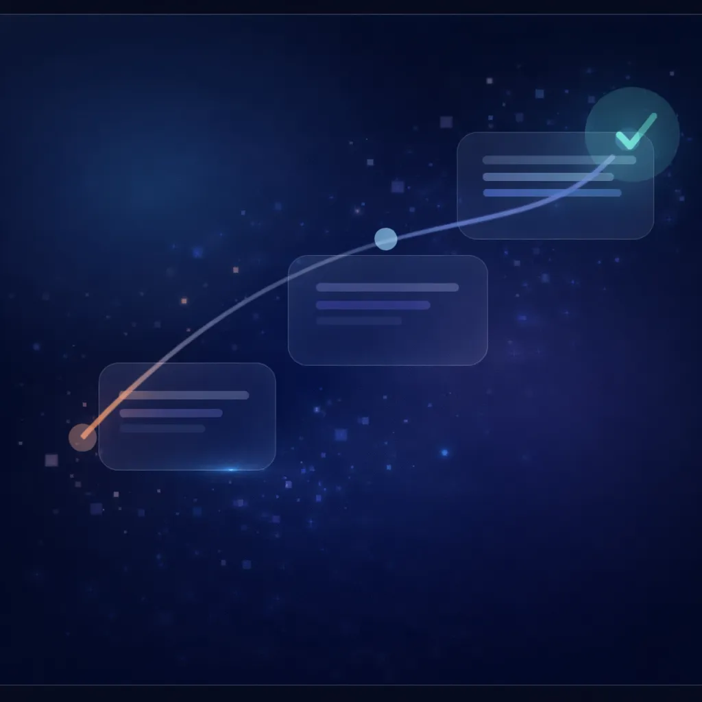 進め方のイメージセクションのビジュアル