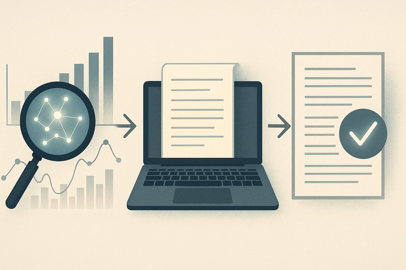 AI と人間ハイブリッドの概念図